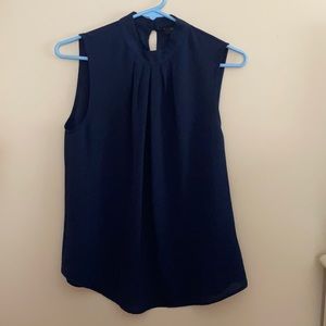 ☀️ 3/$15 Navy Blue tank top blouse
